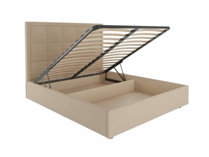 Кровать Димакс Испаньола с подъемным механизмом 90х200 экокожа Nitro Beige уцененная 245