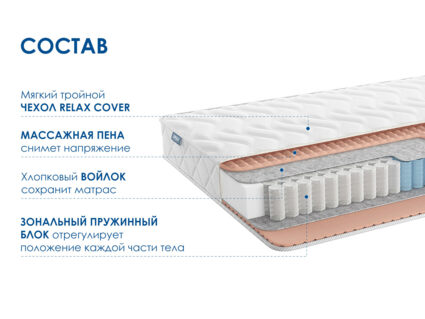 Матрас Димакс Relmas Light 3Zone 49