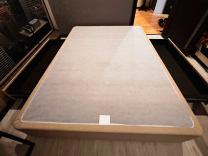 Кровать Mr.Mattress Site Box велюр Milk 160х200 уцененная 266