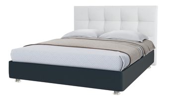 Кровать из ЛДСП Sontelle Релиза Черный + Белый